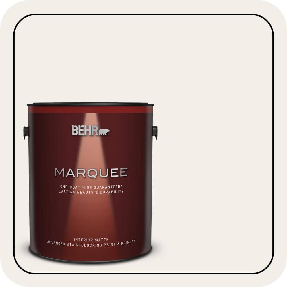 BEHR MARQUEE 1 gal. #T11-13 Fuji Snow Matte Interior Paint & Primer