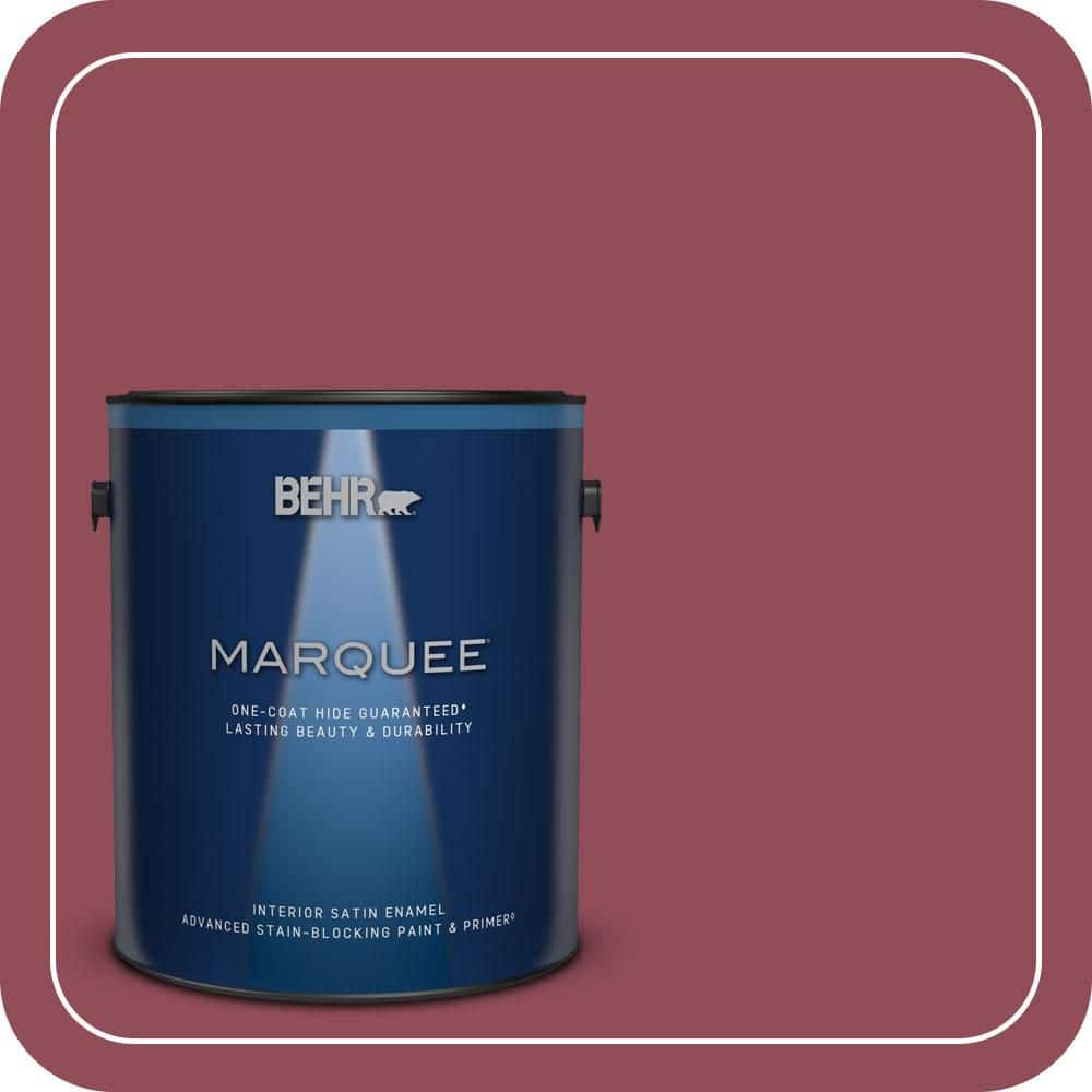 BEHR MARQUEE 1 gal. #MQ1-05 Rialto One-Coat Hide Satin Enamel Interior Paint & Primer