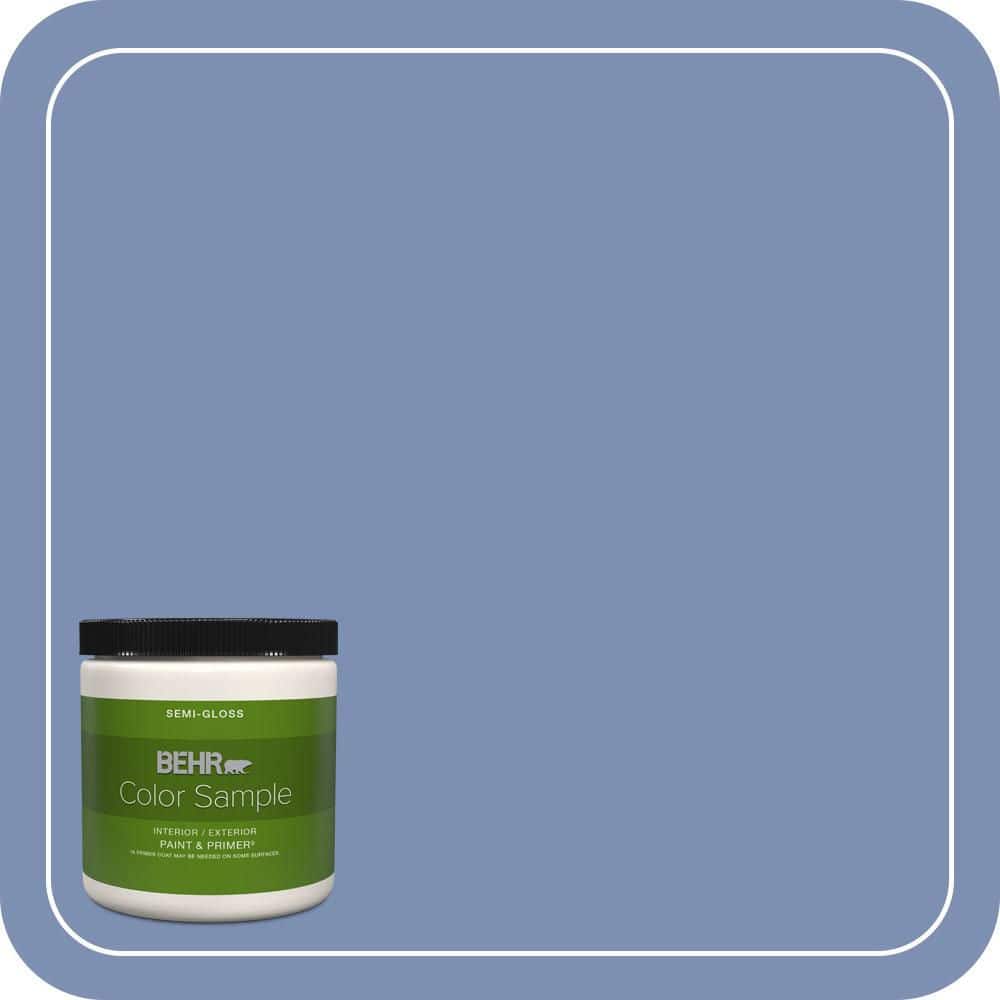 BEHR PREMIUM PLUS 8 oz. #600D-5 Babbling Brook Semi-Gloss Interior/Exterior Paint & Primer Color Sample