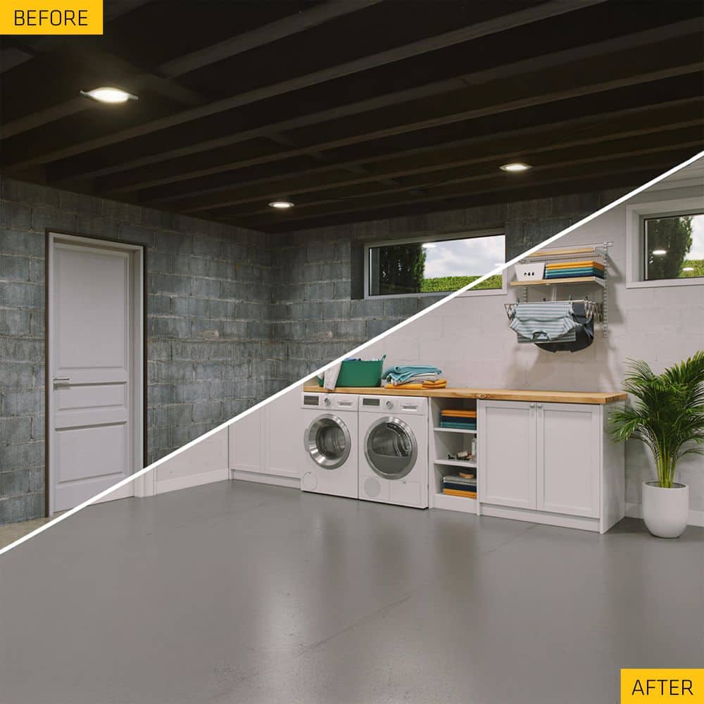 DRYLOK Original 5 gal. White Flat Latex Interior/Exterior Basement and Masonry Waterproofer (4)