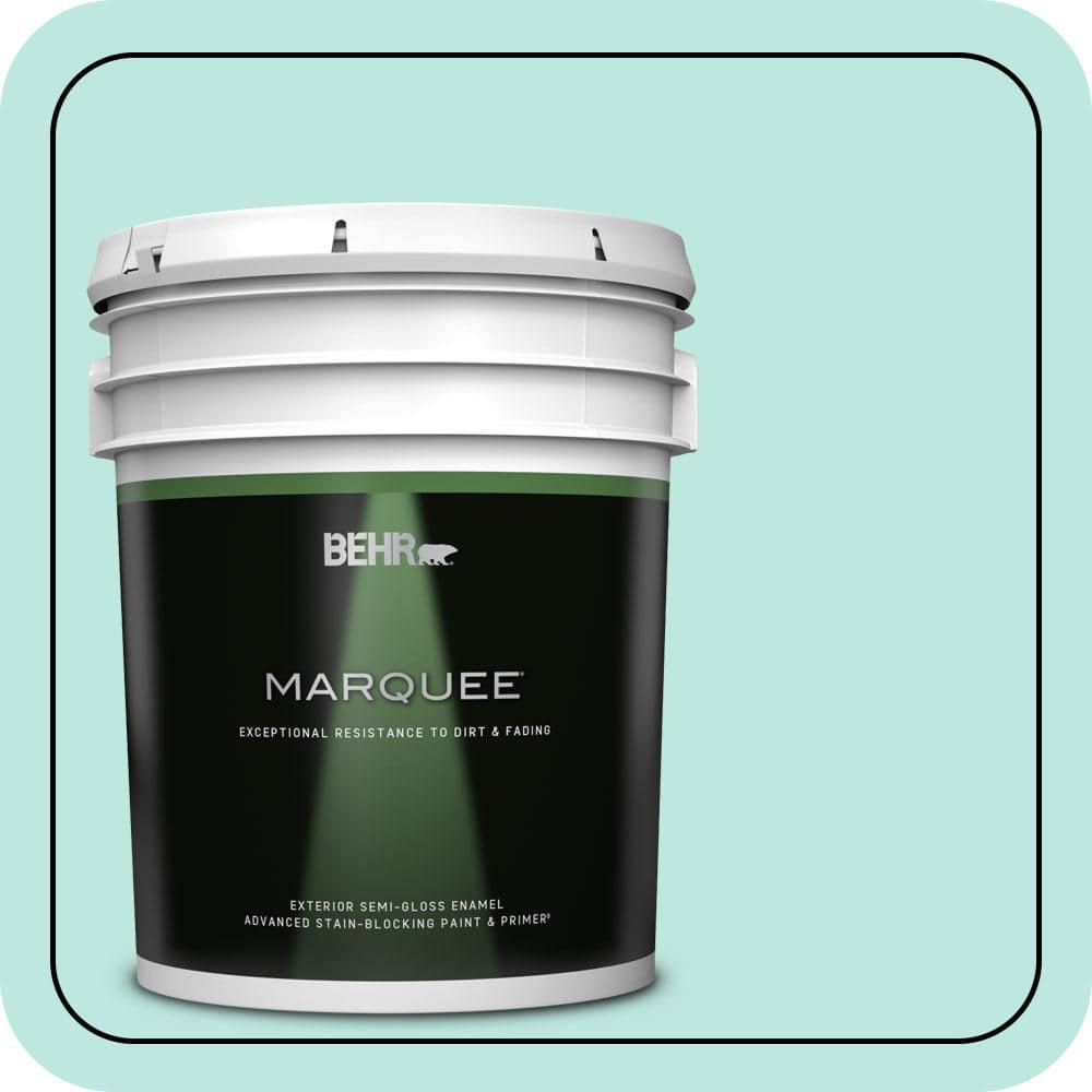 BEHR MARQUEE 5 gal. #490A-2 Cool Jazz Semi-Gloss Enamel Exterior Paint & Primer