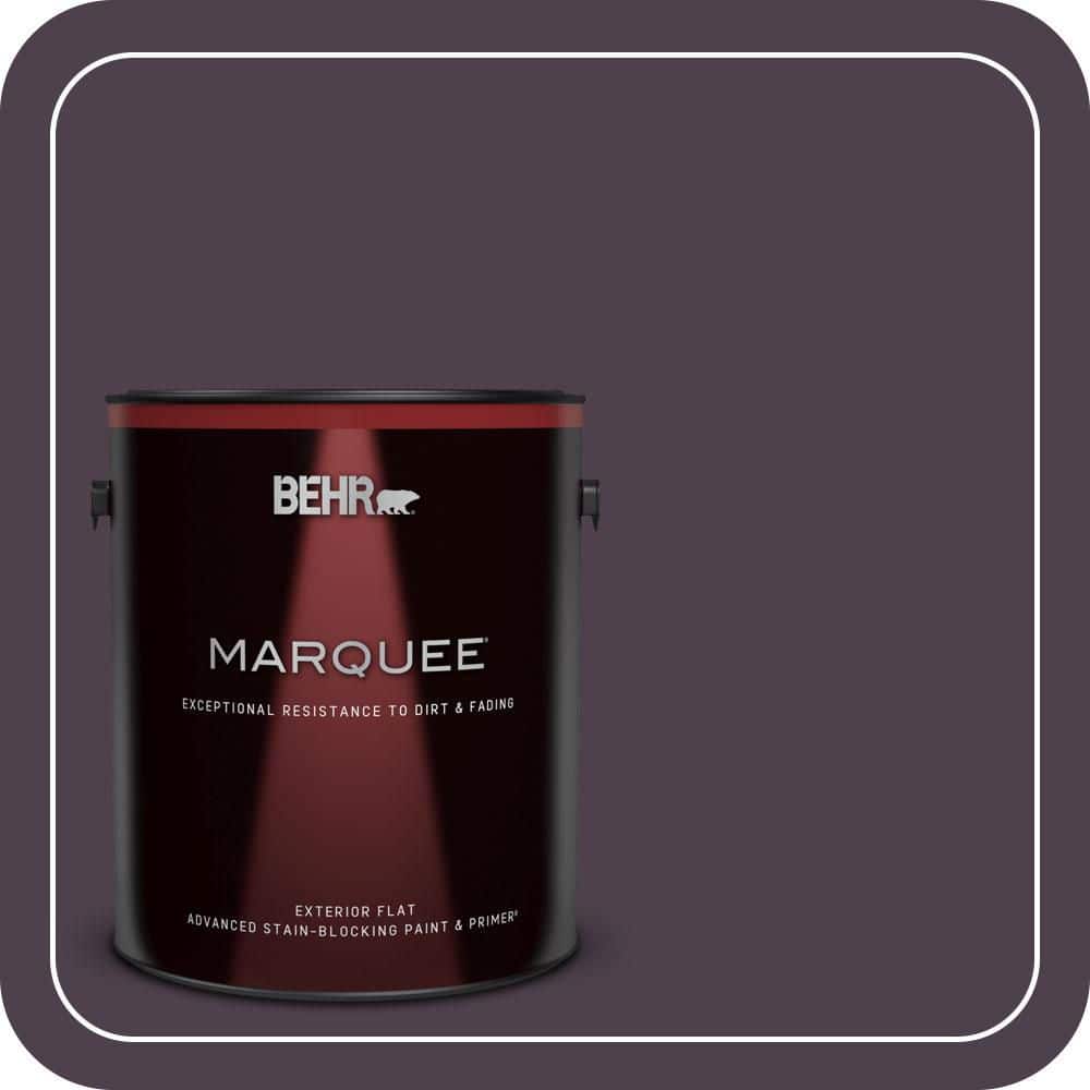 BEHR MARQUEE 1 gal. #T13-10 Plum Orbit Flat Exterior Paint & Primer
