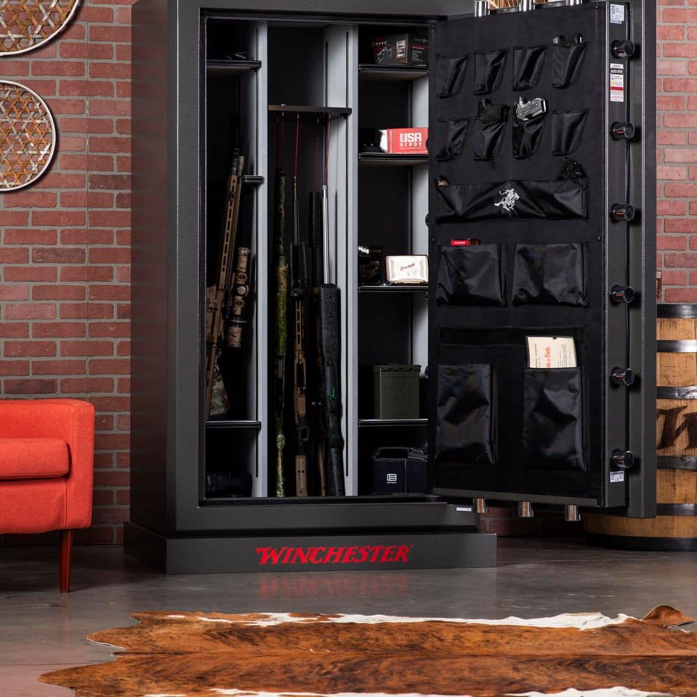 Winchester Safes Legacy 52.5 cu. ft. 60-Gun 2.5-Hour Fire Rating UL Listed Electronic Lock Slate (2)