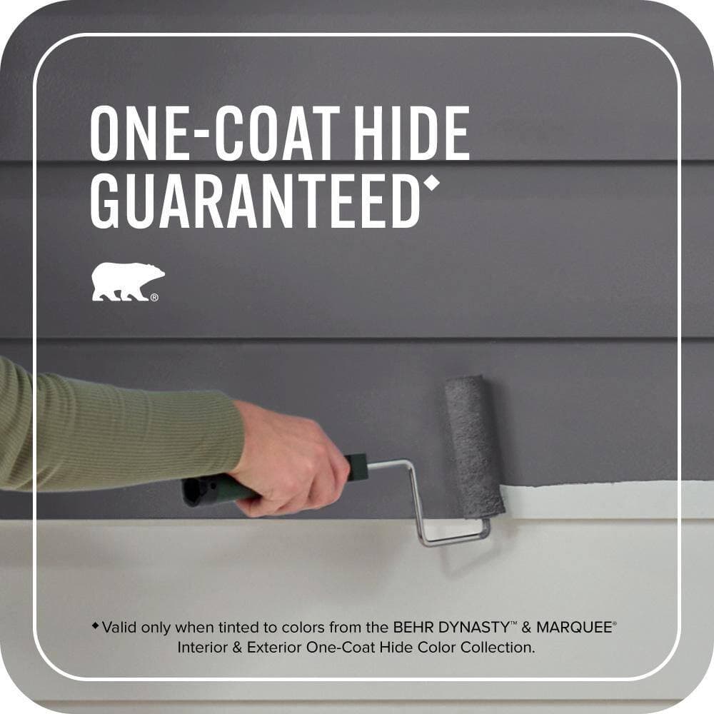 BEHR MARQUEE 5 gal. #MQ5-02 Dark Shadows Satin Enamel Exterior Paint & Primer (3)