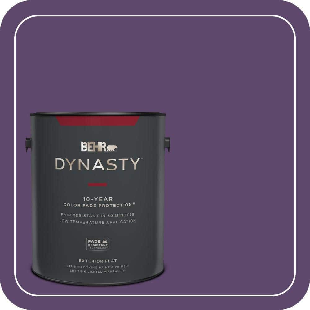 BEHR DYNASTY 1 gal. #S-G-660 Wild Grapes Flat Exterior Stain-Blocking Paint & Primer