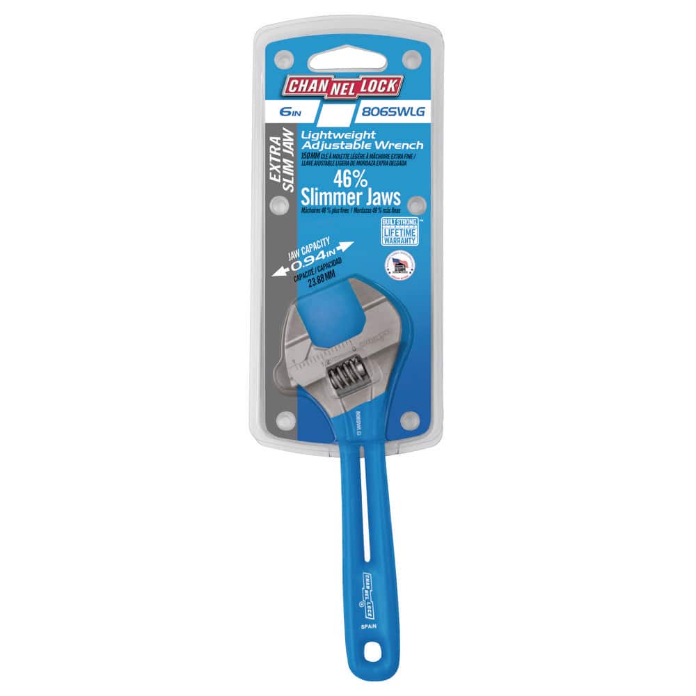 Channellock 6 in. Extra Slim Jaw Lightweight Adjustable Wrench (2)
