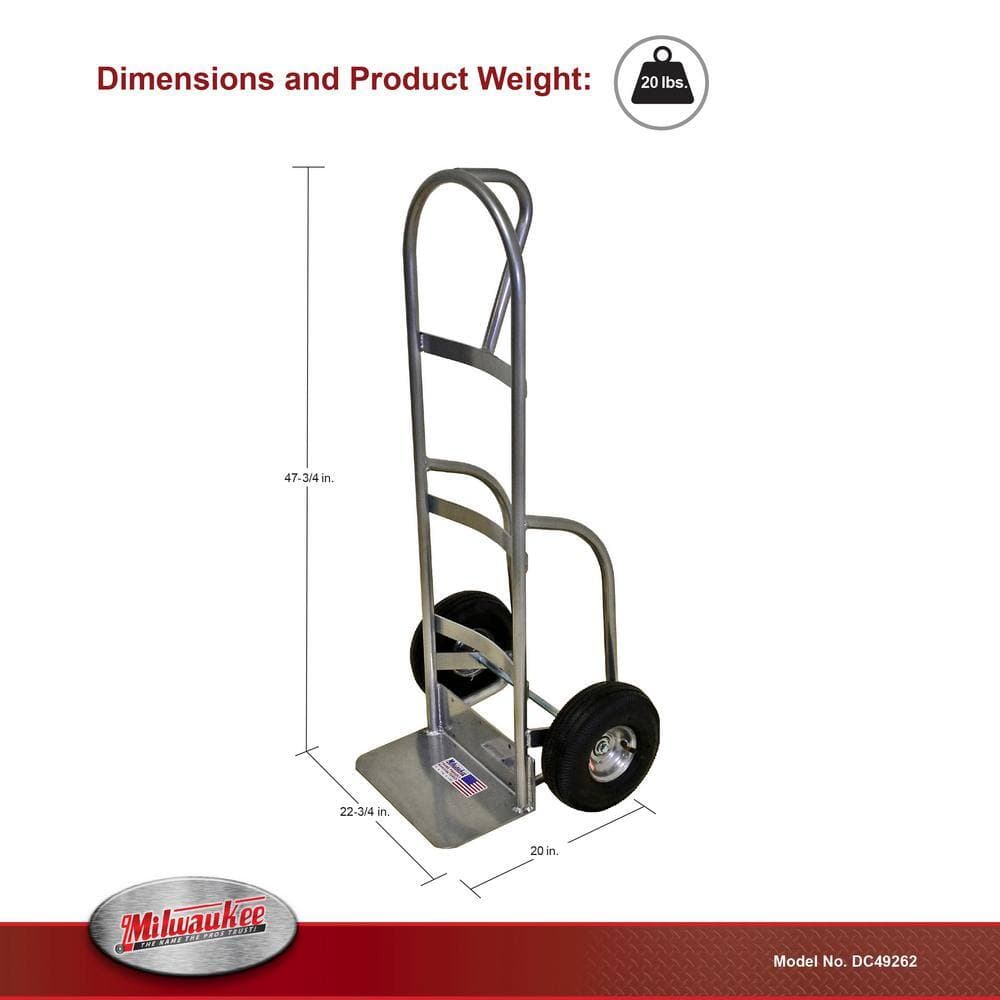 Milwaukee 800 lb. Capacity P-Handle Truck (3)