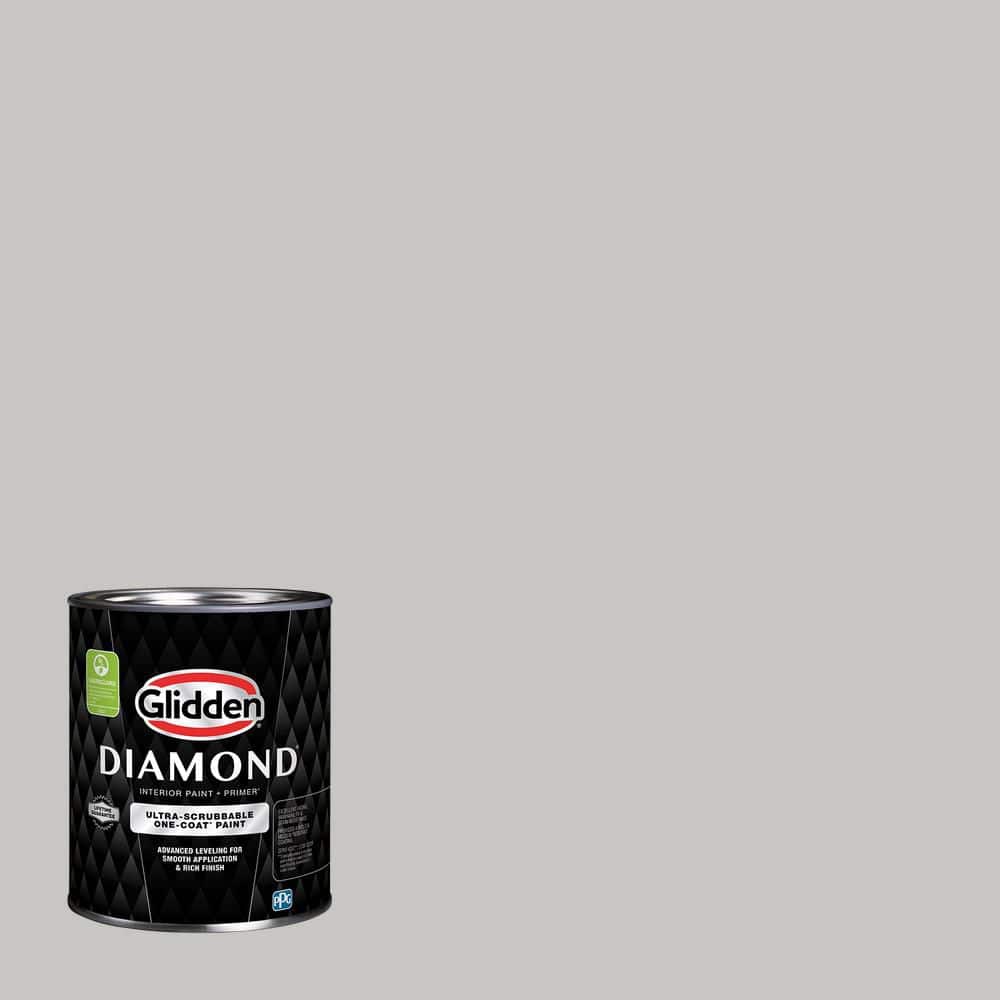 Glidden Diamond 1 qt. PPG0995-3 Silver Band Eggshell Interior Paint with Primer
