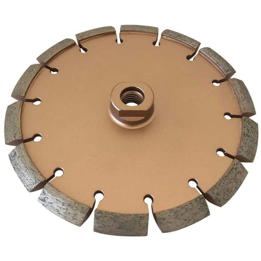 EDiamondTools 7 in. Concrete or Asphalt Repair, Segmented Rim, Crack Chaser Diamond Blade, 3/8 in. Crack Width, 5/8 in. Threaded Arbor (1)