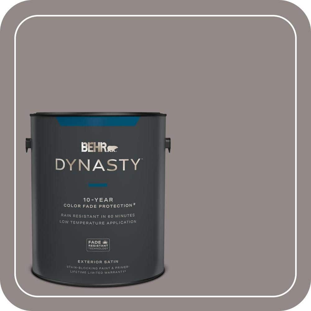 BEHR DYNASTY 1 gal. #PPU17-16 Polished Stone Satin Enamel Exterior Stain-Blocking Paint & Primer