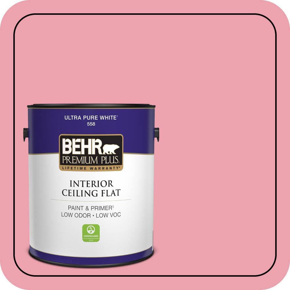 BEHR PREMIUM PLUS 1 gal. #P150-3 Pinque Ceiling Flat Interior Paint & Primer (1)