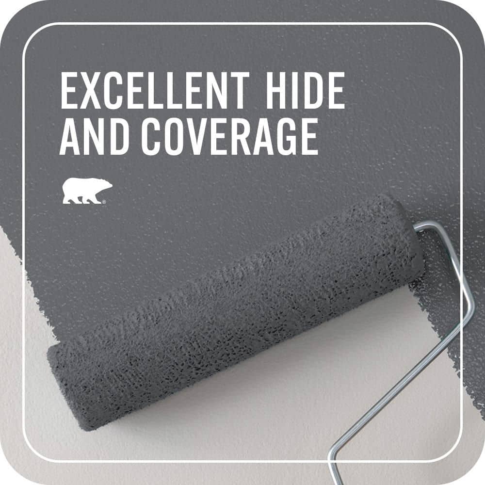 BEHR PREMIUM PLUS #HDC-CL-04G Liberty Bell Gray Enamel EcoMix Plant-Based & Primer (2)