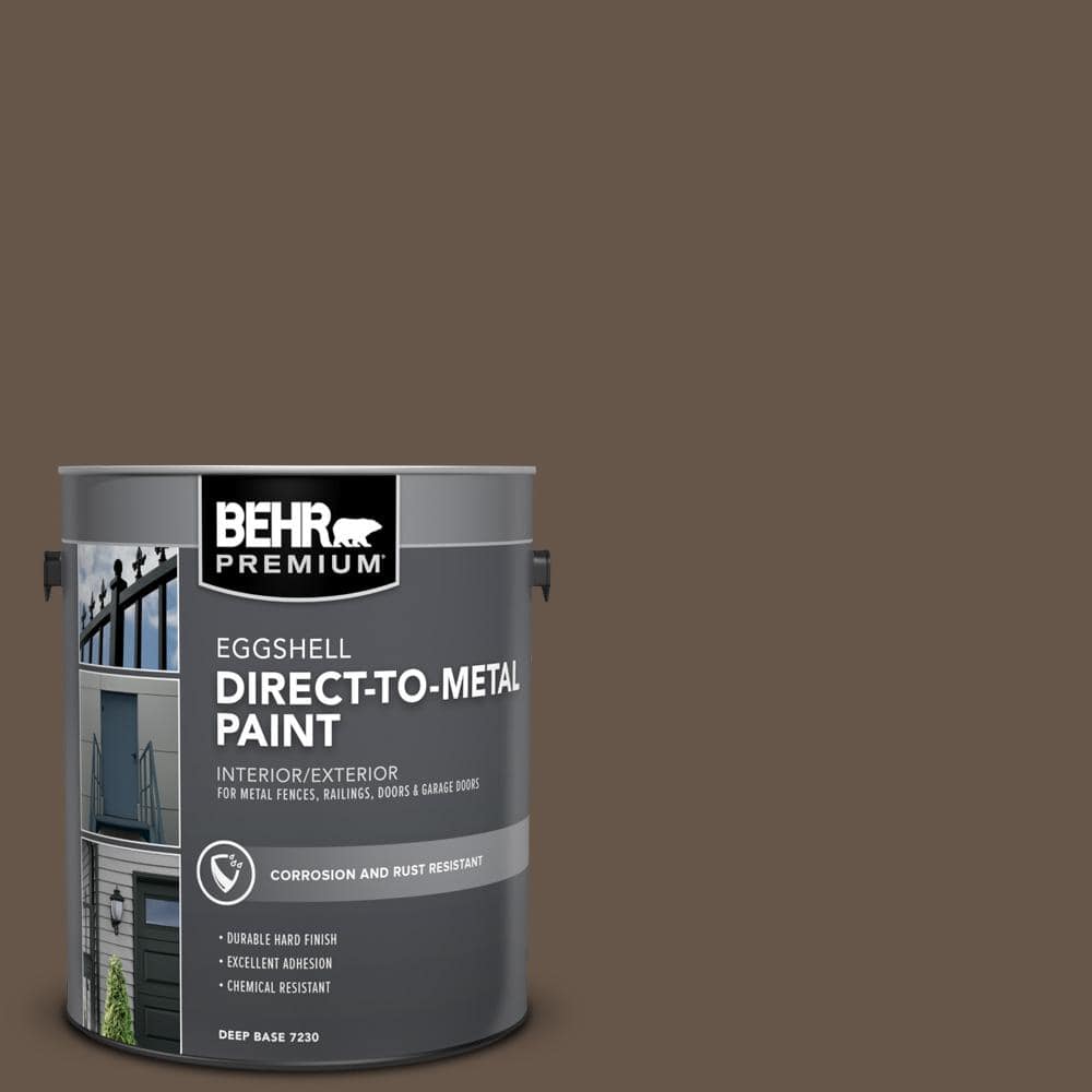 BEHR PREMIUM 1 gal. #N220-7 Cavalry Brown Eggshell Direct to Metal Interior/Exterior Paint (1)