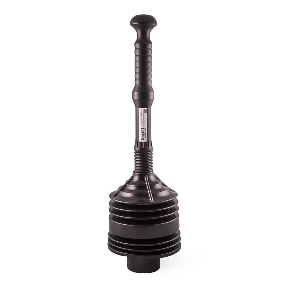 PLUMBFLEX Accordion Toilet Plunger, Unclogs Sinks, Toilets, and Baths, with Large Bellows for Extra Powerful Plunge