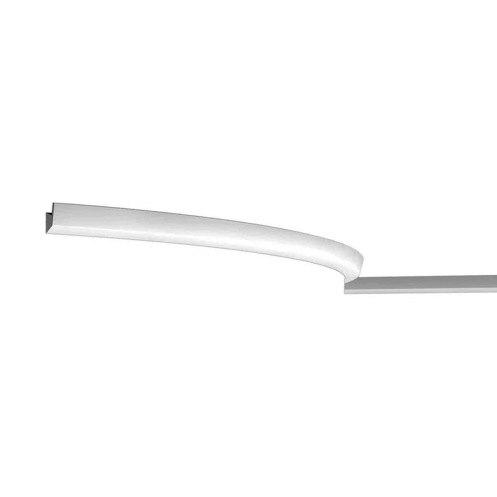 ORAC DECOR 1 in. x 1 in. x 78-3/4 in. Primed White Plain Flexible Polyurethane Crown Moulding (1)