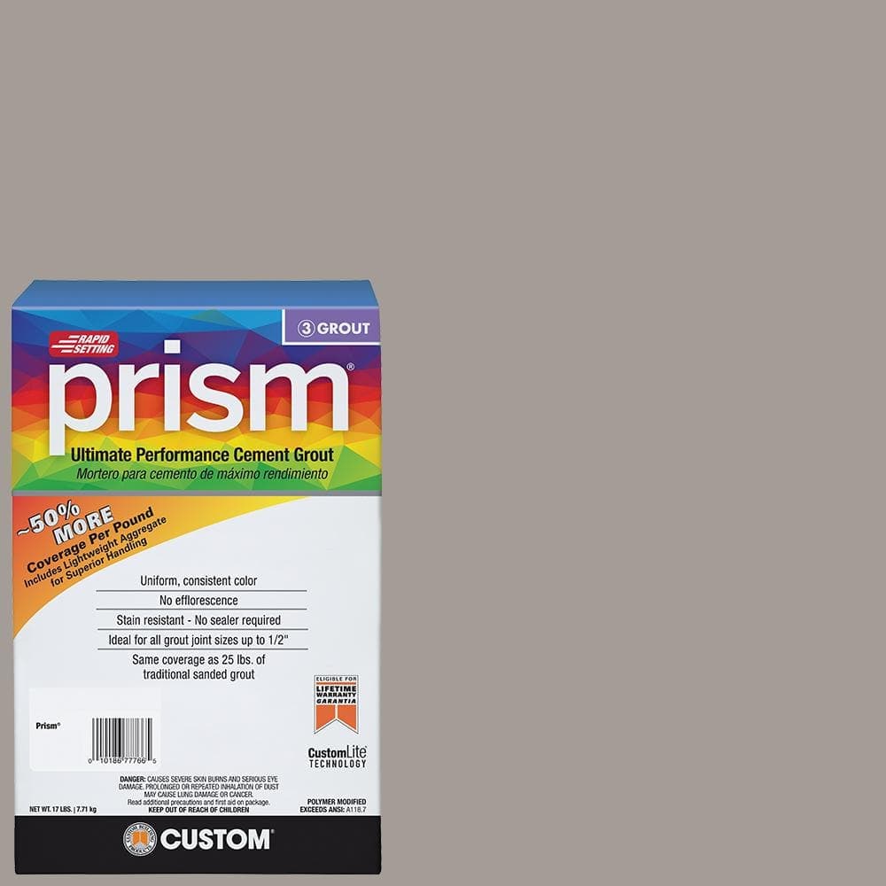 Custom Building Products Prism #542 Graystone 17 lb. Ultimate Performance Grout (2)