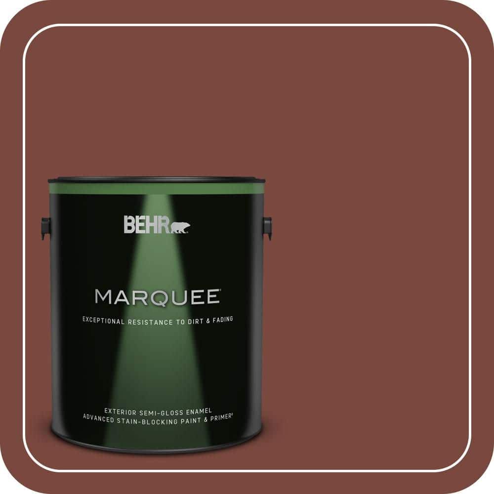 BEHR MARQUEE 1 gal. #S150-7 Fire Roasted Semi-Gloss Enamel Exterior Paint & Primer