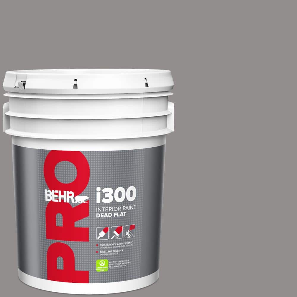 BEHR PRO 5 gal. #PPU16-14 Plum Smoke Dead Flat Interior Paint
