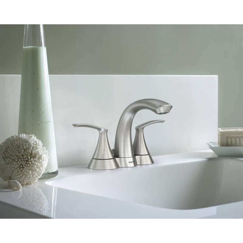 MOEN Darcy 4 in. Centerset 2-Handle Bathroom Faucet in Spot Resist Brushed Nickel (3)