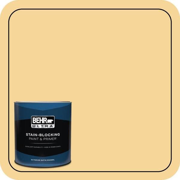 BEHR PREMIUM PLUS #350C-3 Applesauce Interior/Exterior Paint & Primer Color Sample (4)