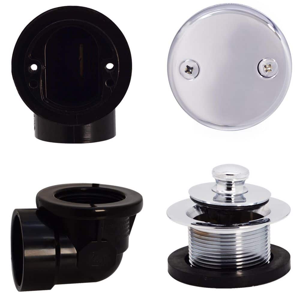 Westbrass 1-1/2 in. Pull and Drain Schedule 40 ABS Plumber's Pack with 2-Hole Elbow