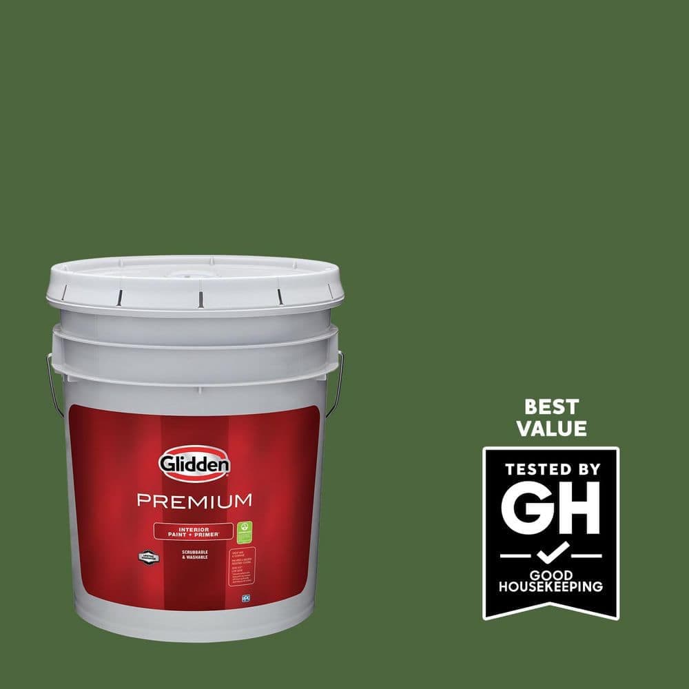 Glidden Premium 5 gal. Mountain Forest PPG1130-7 Flat Interior Latex Paint