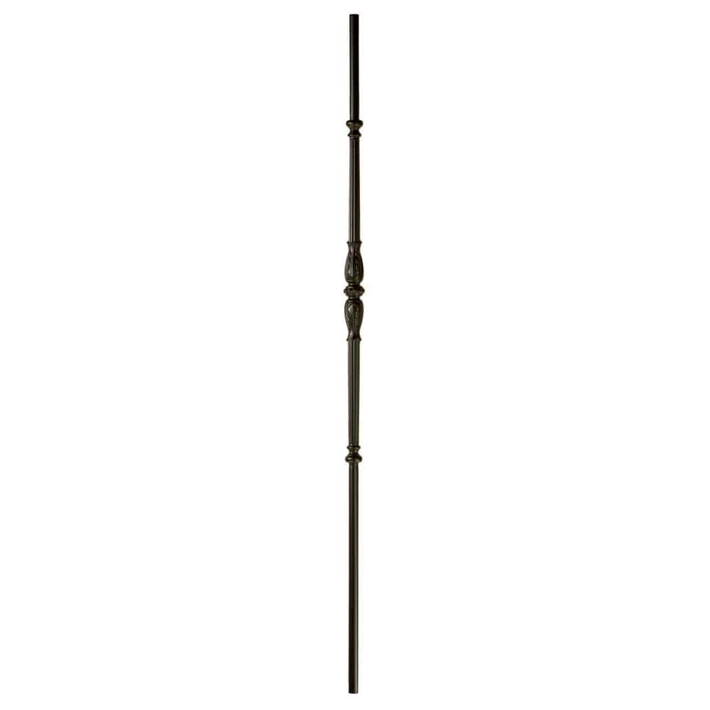 WM Coffman 44 in. x 5/8 in. Satin Black Round Venetian Hollow Iron Baluster (1)