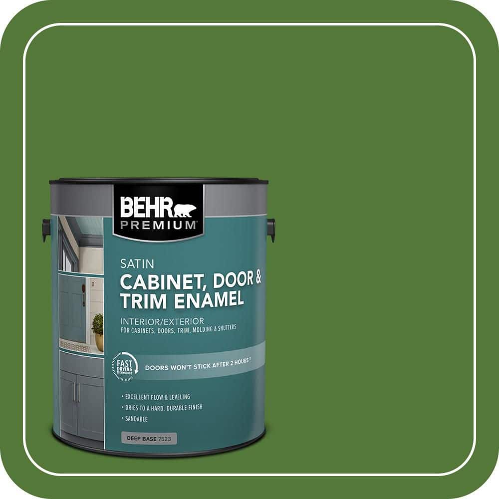 BEHR PREMIUM 1 gal. #P380-7 Luck of the Irish Satin Enamel Interior/Exterior Cabinet, Door & Trim Paint