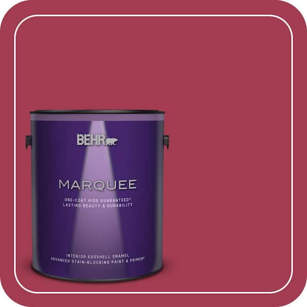 BEHR MARQUEE 1 gal. #S-G-120 Strawberry Daiquiri Eggshell Enamel Interior Paint & Primer (2)