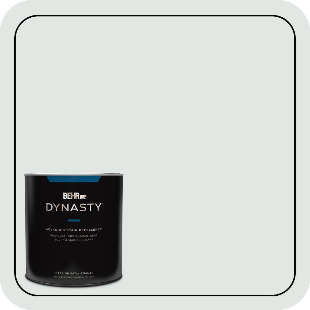 BEHR DYNASTY 1 qt. #490E-1 Glimmer Satin Enamel Interior Stain-Blocking Paint & Primer