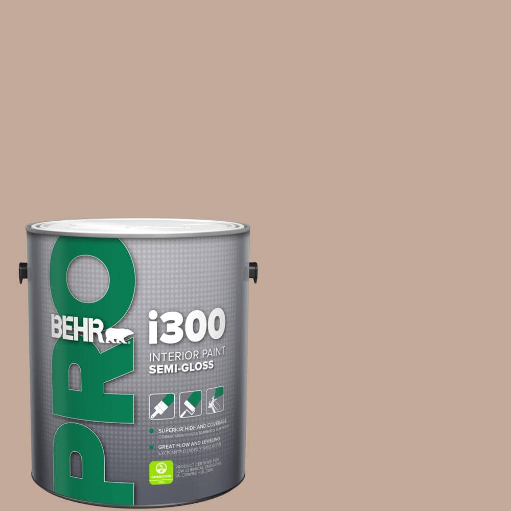 BEHR PRO 1 gal. #760B-4 Adobe Straw Semi-Gloss Interior Paint