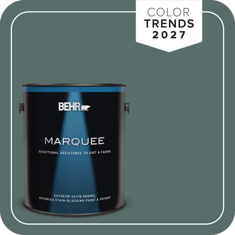 BEHR MARQUEE 1 gal. #N430-6A Hidden Gem Satin Enamel Exterior Paint & Primer (1)