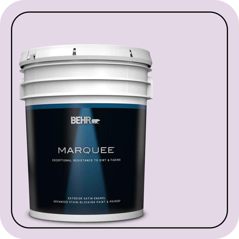 BEHR MARQUEE 5 gal. #660A-2 Chateau Rose Satin Enamel Exterior Paint & Primer