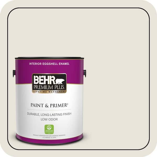 BEHR PREMIUM PLUS #BWC-13 Smoky White Enamel & Primer Color Sample (4)