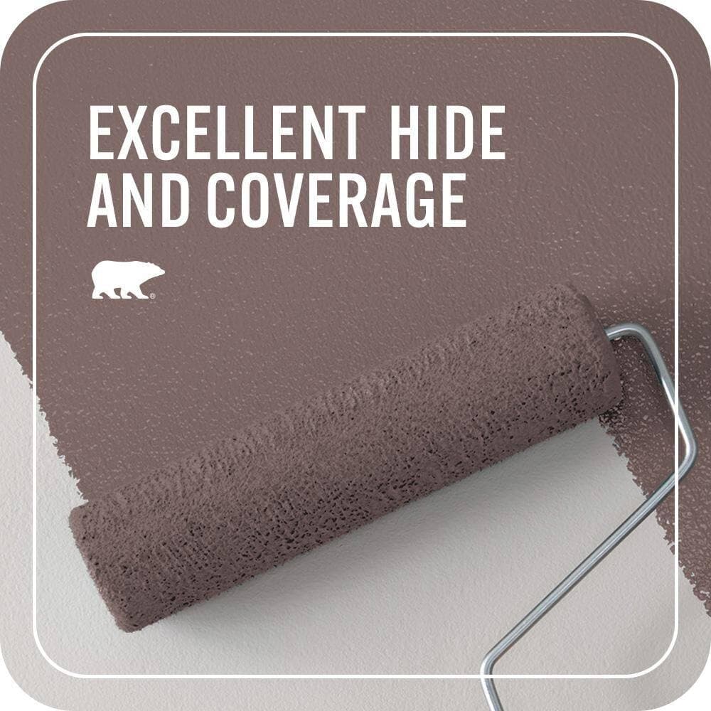 BEHR PREMIUM PLUS 1 qt. #MQ1-41 Autumn Ashes Flat EcoMix Plant-Based Interior Paint & Primer (2)