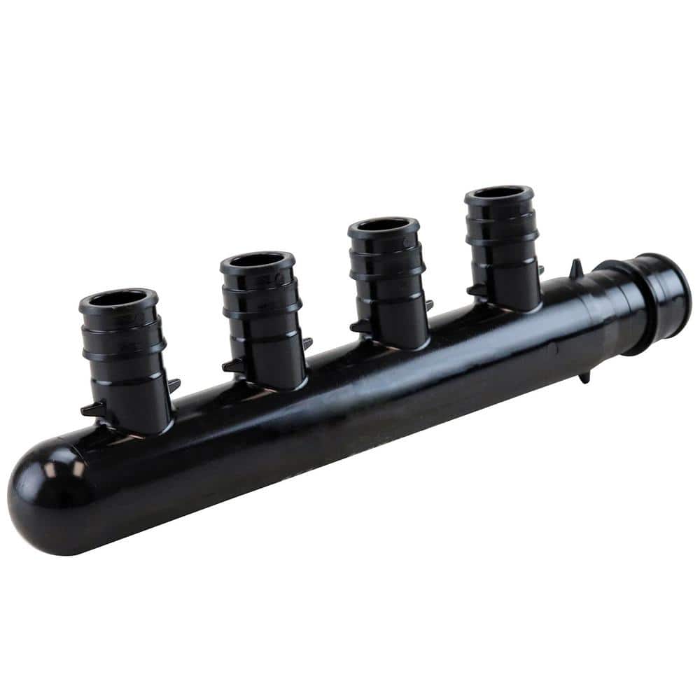 Apollo 3/4 in. Poly-Alloy PEX-A Expansion Barb Inlets x 1/2 PEX-A Expansion Barb 4-Port Closed Manifold (4)