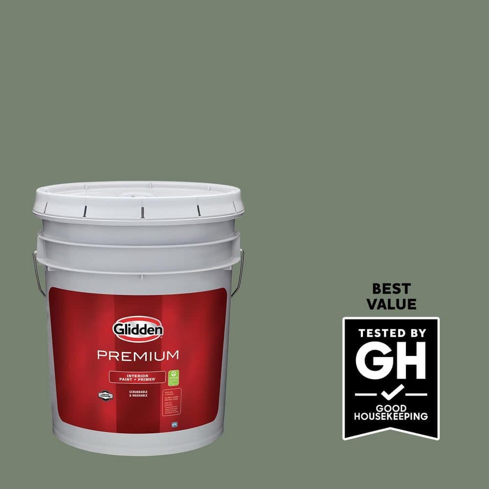 Glidden Premium 5 gal. PPG1129-6 Lottery Winnings Eggshell Interior Latex Paint