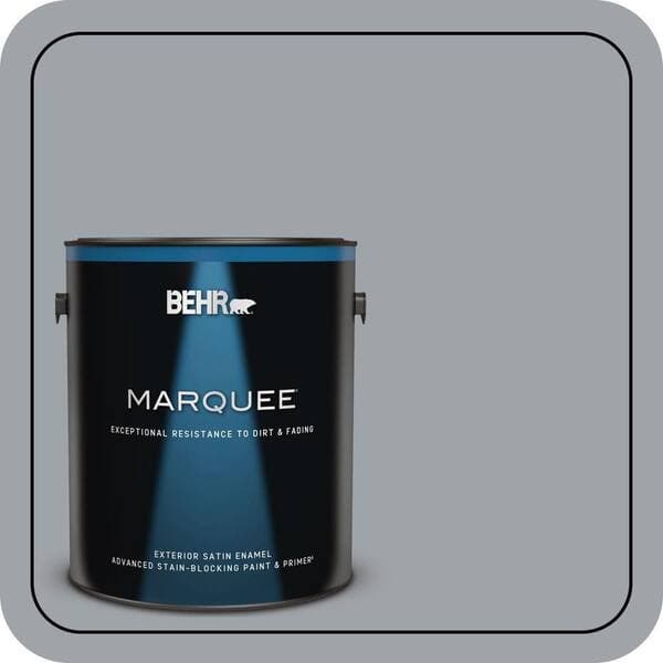 BEHR MARQUEE 1 gal. #N510-4 Supernova Satin Enamel Exterior Paint & Primer (2)