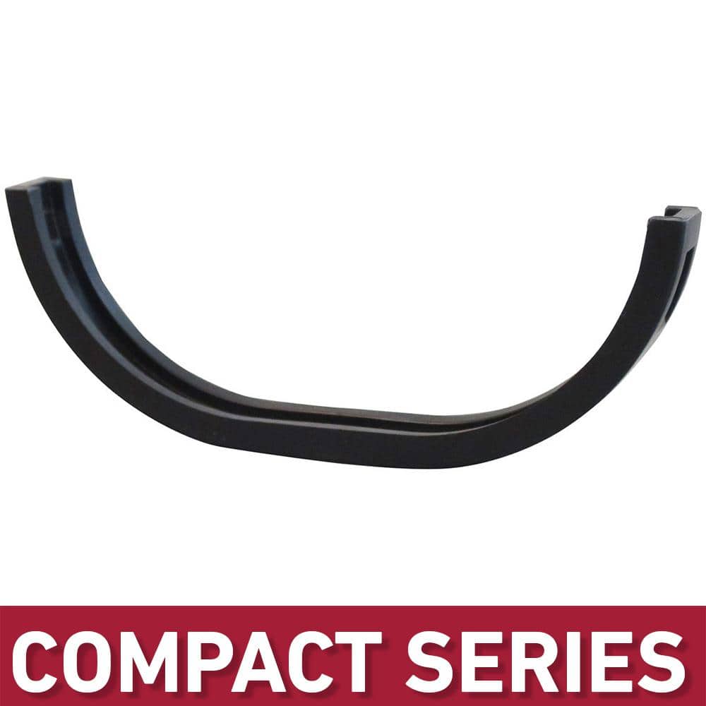 U.S. TRENCH DRAIN Compact Series Black Coupling Converter for Modular Trench and Channel Drain Systems (Male to Male connector)
