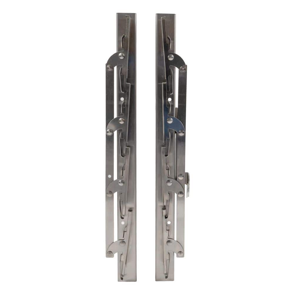 MSI Jalousie Natural Window Projection 4-Blade Brackets 15.5 in. x 4 in. Right Hand Operation (2)