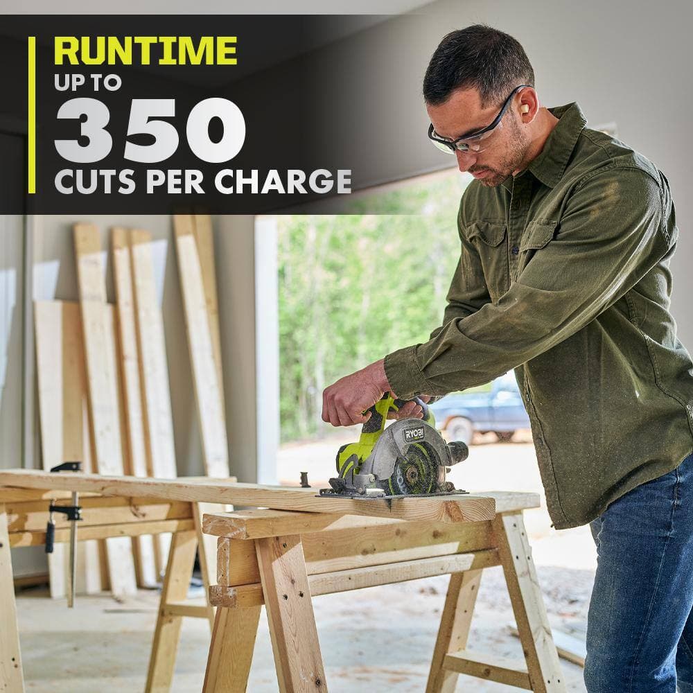 RYOBI ONE+ HP 18V Brushless Cordless Compact 6-1/2 in. Circular Saw with ONE+ HP 18V Brushless Cordless Oscillating Multi-Tool (3)