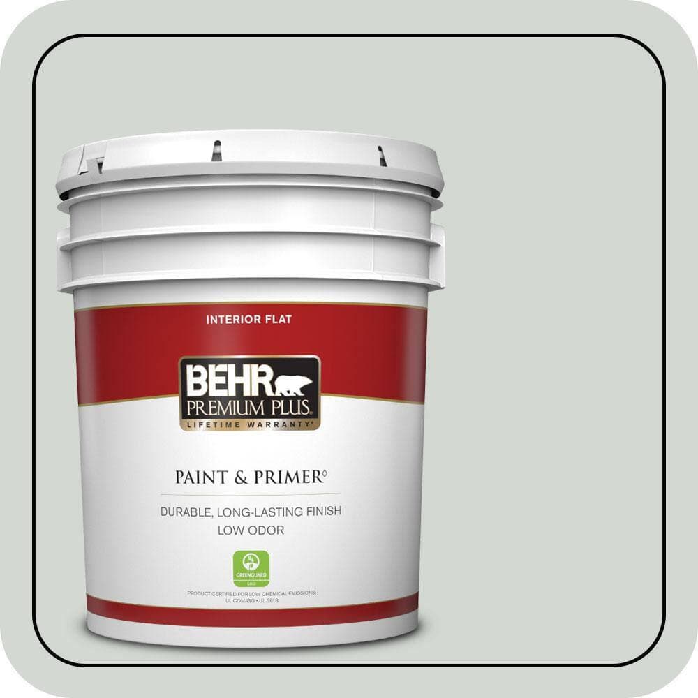 BEHR PREMIUM PLUS 5 gal. #MQ3-22 Curio Flat Low Odor Interior Paint & Primer