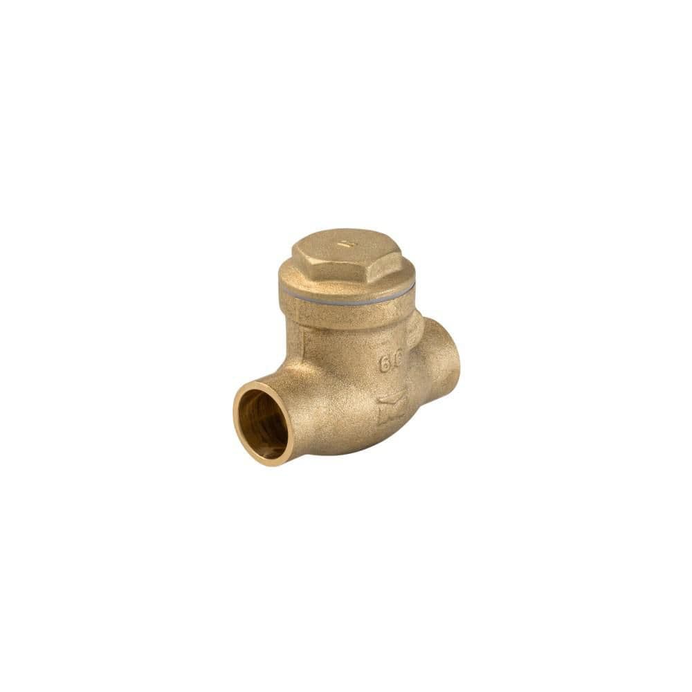 Everbilt 1/2 in. Brass Sweat x Sweat Solder Swing Check Valve
