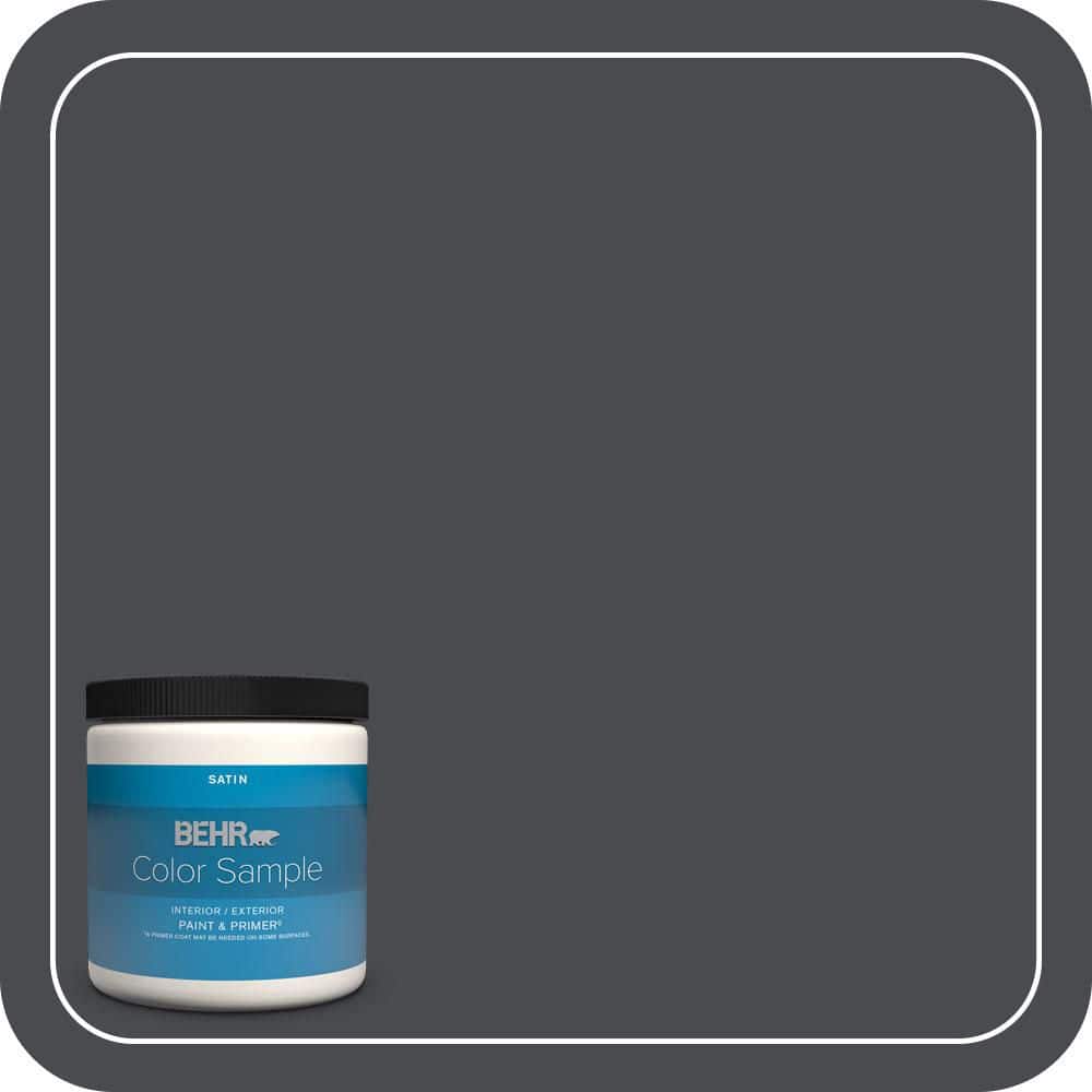 BEHR PREMIUM PLUS #N500-7 Night Club One-Coat Hide Enamel Interior Stain-Blocking Paint and Primer (1)