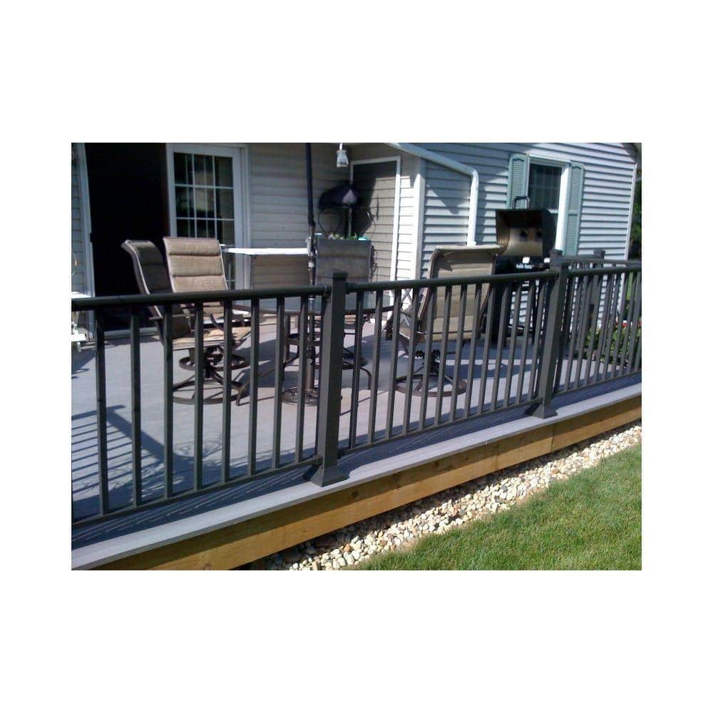 EZ Handrail 2.75 in. Bronze Top and Bottom Post Mount Kit (3)
