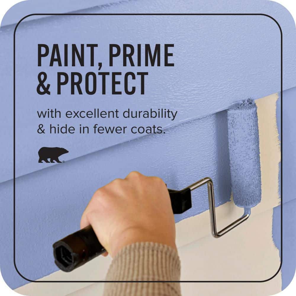 BEHR ULTRA 5 gal. #600B-4 Pageant Song Satin Enamel Exterior Paint & Primer (3)