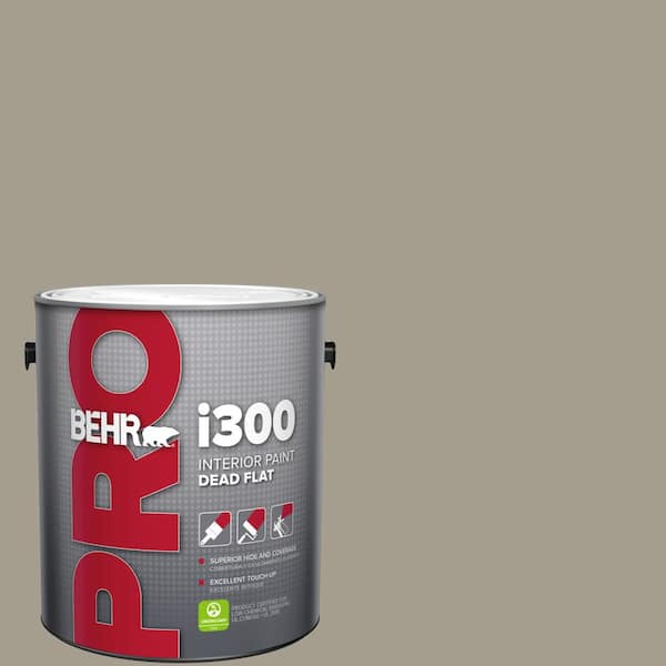 BEHR PRO 1 gal. #720D-4 Ashwood Dead Flat Interior Paint (2)