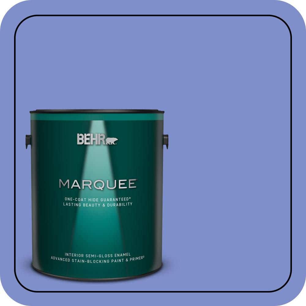 BEHR MARQUEE 1 gal. #P540-5 Pansy Garden Semi-Gloss Enamel Interior Paint & Primer