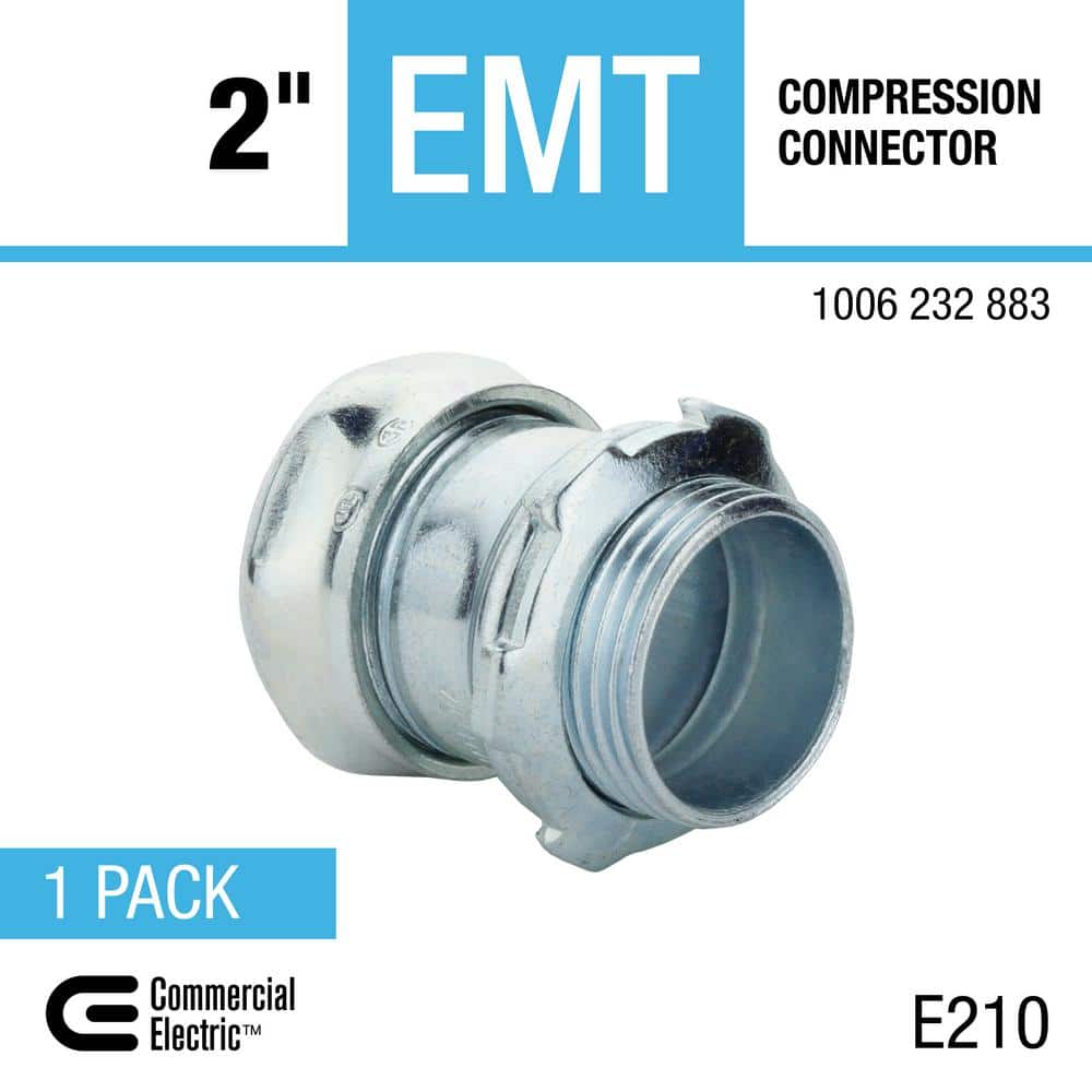 Commercial Electric 2 in. Electrical Metallic Tubing (EMT) Compression Connector (3)