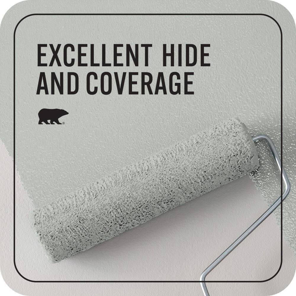 BEHR PREMIUM PLUS #PPU25-14 Engagement Silver Flat EcoMix Plant-Based & Primer (2)